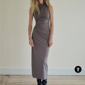 Zara Draped Midi Dress
